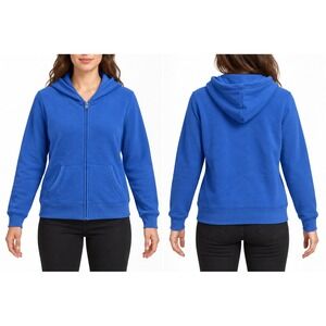 Wild Fable Amparo Blue Full zip fleece hoodie M
